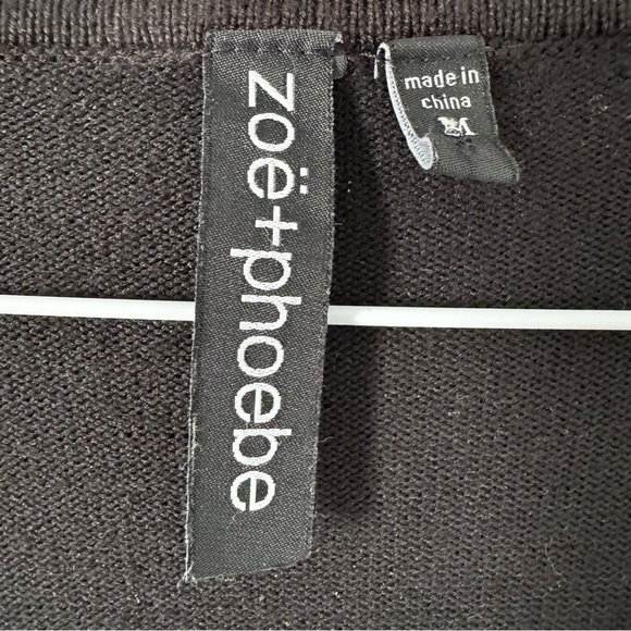 Zoë + Phoebe Black & White Houndstooth Knit Dress – Size M - Picture 2 of 5